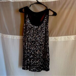 Armani Exchange racer back blouse in small petite.